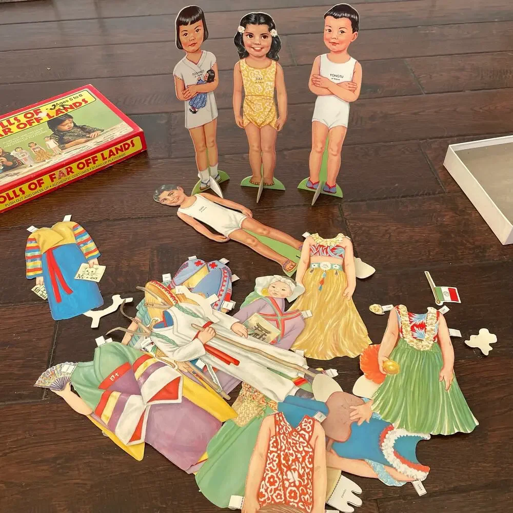 Vintage Platt & Munk Paper Dolls of Far Off Lands Vtg 1969 Made in USA Toy READ
